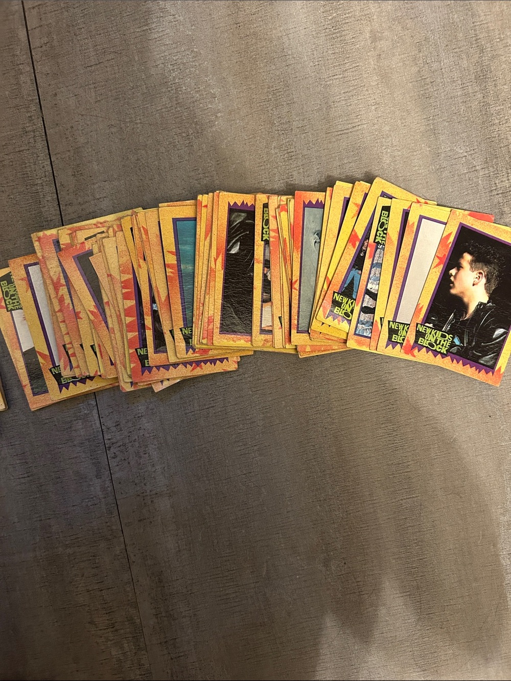 Vintage New Kids on the Block trading cards - full set